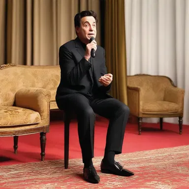 The comedian told a funny anecdote to endear the audience.