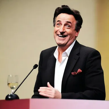 The comedian told a funny anecdote to endear the audience.