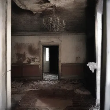The eerie atmosphere of the haunted house did not endear it to potential buyers.