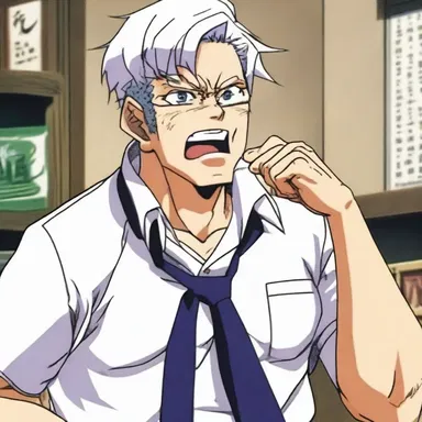 The anime series featured a character known for his uncouthness, often belching loudly and speaking rudely to others.
