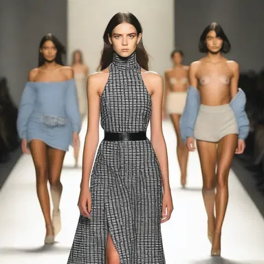The fashion show shocked the audience with its uncouthness, presenting outfits that were mismatched and had no sense of style.