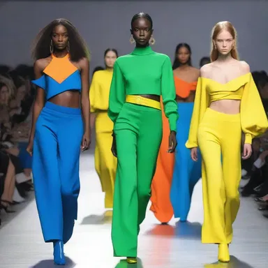 The designer gave a justification for using such bold colors in the fashion show, explaining that it represented a rebellion against traditional norms.