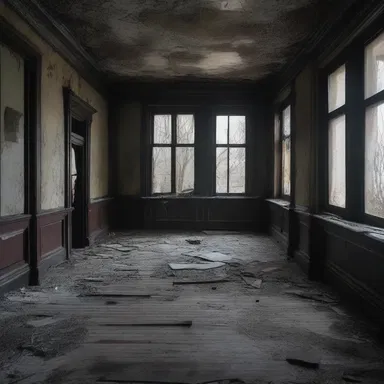 The dark and eerie atmosphere of the abandoned mansion served as a justification for the horror movie's terrifying plot.