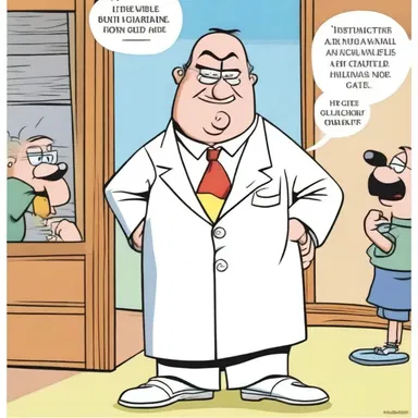 The character gave a justification for his outrageous behavior in the cartoon.