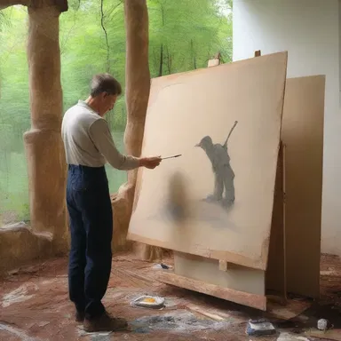 The artist grew restive waiting for the paint to dry, eager to add more detail to the masterpiece.