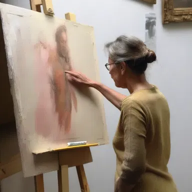 The artist grew restive waiting for the paint to dry, eager to add more detail to the masterpiece.