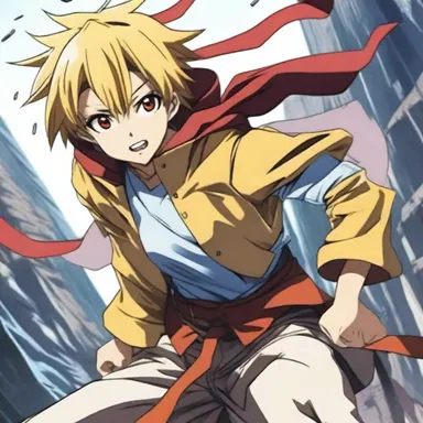 The main character in the anime series became restive when faced with obstacles, longing to overcome them and achieve victory.