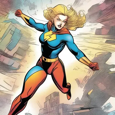 In the comic series, the restive superhero struggles to control her pent-up energy.