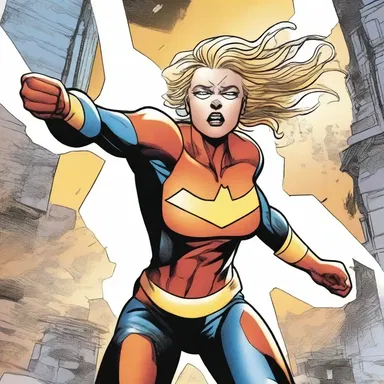 In the comic series, the restive superhero struggles to control her pent-up energy.