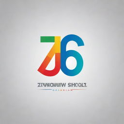 Unique graphic design, primary focus being an attractive gravity effect number '276' for a public school logo