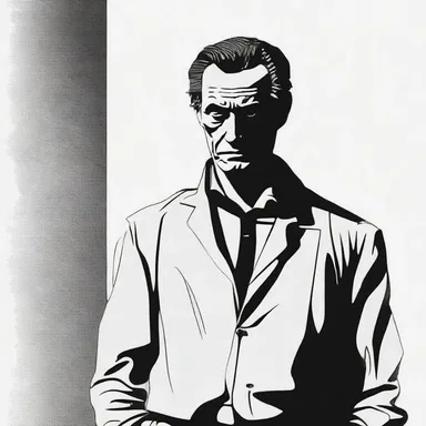 In the novel, the author portrays the antagonist as an unpalatable character with deceitful intentions.