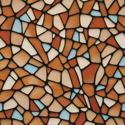 A beautifully intricate stained glass pattern inspired by the unique texture and coloration of giraffe skin.