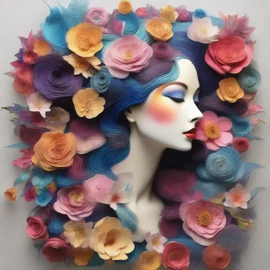 The artist used her faculty of imagination to create a stunning masterpiece.