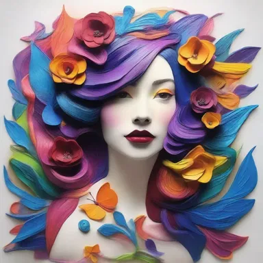 The artist used her faculty of imagination to create a stunning masterpiece.