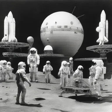 In a distant future, the faculty of scientists worked tirelessly to develop advanced space travel technology.