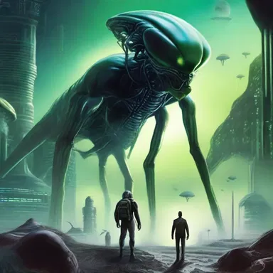 The author's imagination took him to a deviate universe filled with alien species and futuristic technology.
