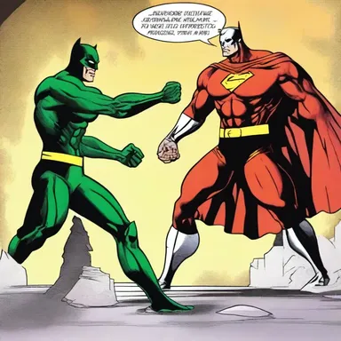 In the comic book, the superhero decided to deviate from his usual path and confront the villain head-on.