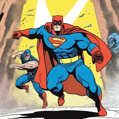 In the comic book, the superhero decided to deviate from his usual path and confront the villain head-on.