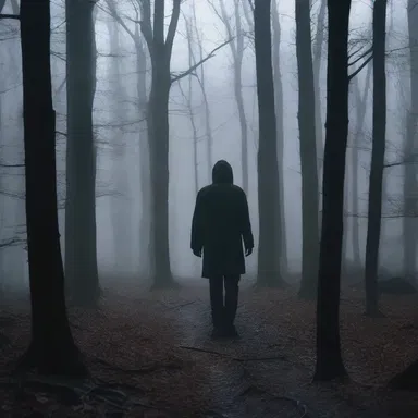 In the horror movie, the protagonist deviates from the marked trail and unknowingly wanders into the haunted forest.