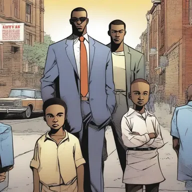 In the comic book series, the protagonist rises to power based on meritocracy rather than his family's influence.