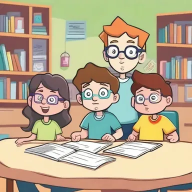 In the cartoon show 'The Genius Kids', the main characters compete in intellectual challenges to determine who deserves the power and recognition in their school.