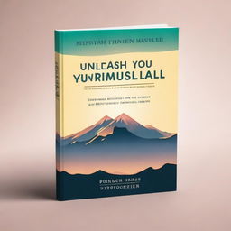 This is a high-quality digital art image of a self-help book cover titled, 'Unleash Your Potential: The Ultimate Guide to Thriving from Any Starting Point'