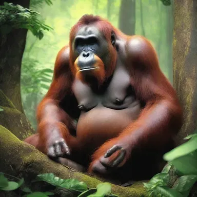According to local mythology, there is a legend about an ancient orangutan that possesses great wisdom and grants wishes to those who seek its help.