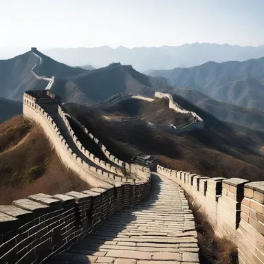 During the construction of the Great Wall of China, the rugged terrain of the mountains became a significant impedimenta.