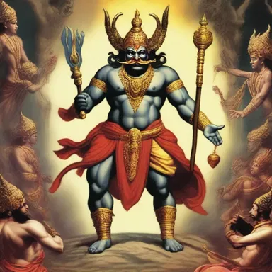 In Hindu mythology, the demon Ravana created various impedimenta to hinder the progress of Lord Rama in his journey to rescue his wife Sita.