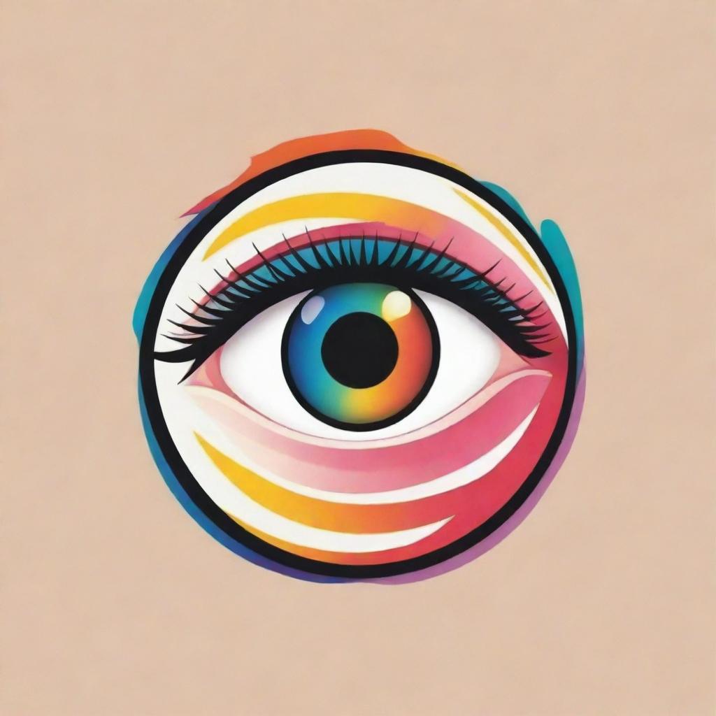 An eye-catching logo for an art station named 'Sousaku', making use of the hues of creativity and artistic elements.