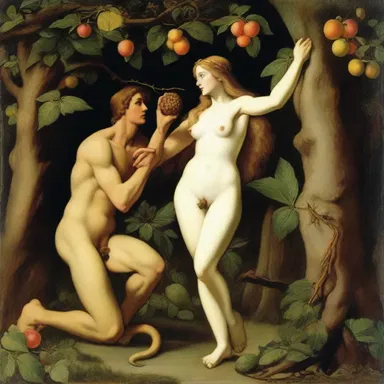 The insidiousness of the serpent's temptation caused Eve to eat the forbidden fruit in the biblical story of Adam and Eve.