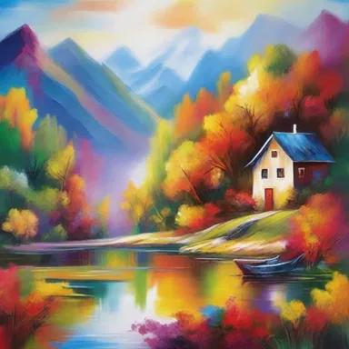 The intricate brushstrokes and vibrant colors wind up creating a breathtaking masterpiece on the canvas.