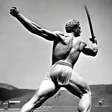 During the ancient Olympic games, Greek athletes would wind up their arms before participating in the javelin throw event.