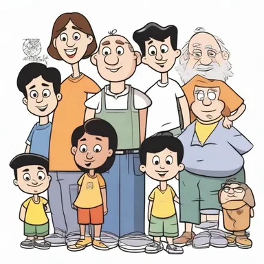 In the cartoon, the characters are an exemplification of different personality traits.