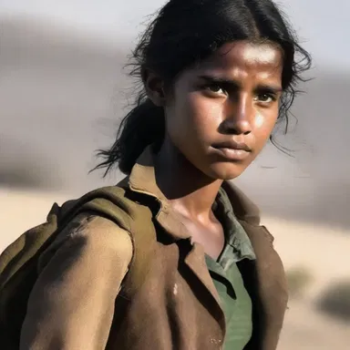 The protagonist in the novel is an exemplification of resilience and determination in the face of adversity.