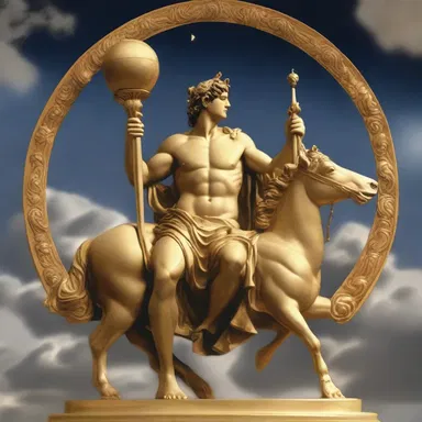 In Greek mythology, the god Apollo was known for his conspicuous golden chariot that illuminated the skies.