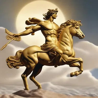 In Greek mythology, the god Apollo was known for his conspicuous golden chariot that illuminated the skies.