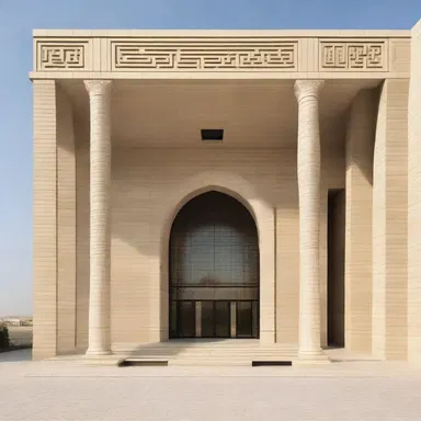 The architect incorporated elements inspired by the Peshmerga's symbol into the design of the memorial building.