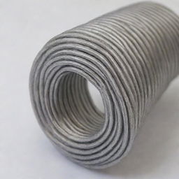 Close-up image of a coiled wire with its free ends wound around the coil to prevent unwinding.