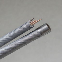 Close-up image of a coiled wire with its free ends wound around the coil to prevent unwinding.