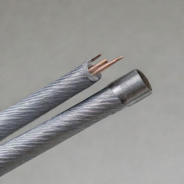 Close-up image of a coiled wire with its free ends wound around the coil to prevent unwinding.