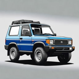 A high-quality digital art image illustrating a 1993 Daihatsu Rocky