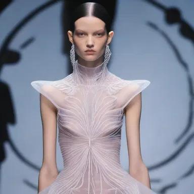 The fashion designer incorporated a centripetal motif in their collection, symbolizing the journey of a nerve impulse toward the central nervous system.
