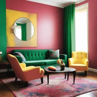 The mismatched colors of the walls and furniture left me miffed, as it clashed with the overall aesthetic of the room.