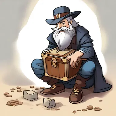 The protagonist of the story became miffed when he discovered the treasure he had been seeking was stolen by a cunning thief.