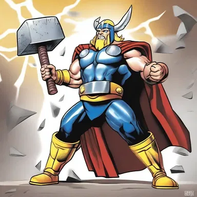 The god of thunder was miffed when his hammer was stolen by a mischievous trickster.