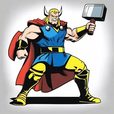 The god of thunder was miffed when his hammer was stolen by a mischievous trickster.