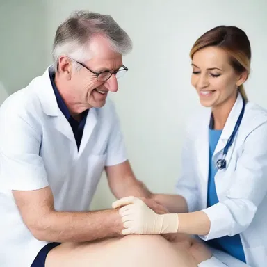 After the procedure, the doctor smiled and said, 'Don't worry, I'm just injecting a little epidural anaesthesia to make your day pain-free!' It was a humorous way to ease the patient's nerves.