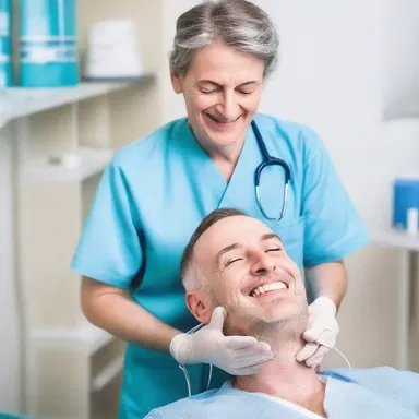 After the procedure, the doctor smiled and said, 'Don't worry, I'm just injecting a little epidural anaesthesia to make your day pain-free!' It was a humorous way to ease the patient's nerves.