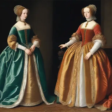 During the Renaissance, the wealthy aristocrats wore silky garments as a symbol of their status and elegance.
